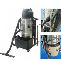 TCS Commercial Industrial 60L Dry Dust extractor Vacuum Cleaner 3000W Slide Tank