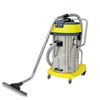 TCS Stainless Steel Wet & Dry Vacuum Cleaner Yellow 60L