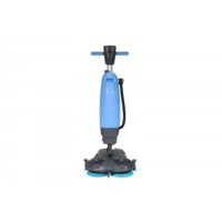 TCS Battery Powered Mini Floor Scrubber Machine with Squeegee Drier