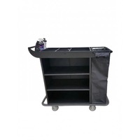 TCS Metal Housekeeping Linen Laundry Trolley Guest Room Service Cart