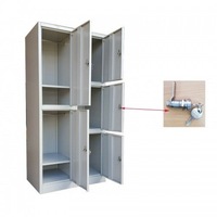 TCS Extra Large 5 Door Metal Steel Storage Locker Alloy Locks SCHOOL GYM OFFICE STAFF