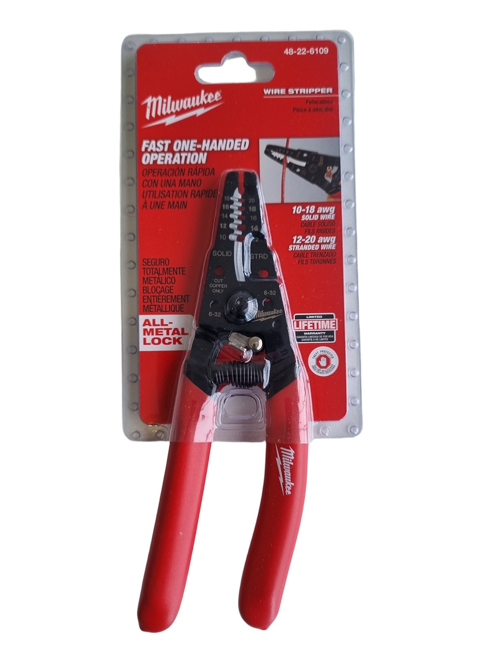 MILWAUKEE 48226109 WIRE STRIPPER & CUTTING PLIERS Unbranded Australia