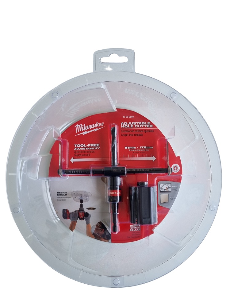 MILWAUKEE 49560260 ADJUSTABLE HOLE CUTTER 51 178mm Unbranded Australia