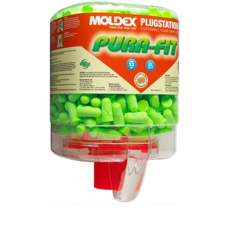 MOLDEX 6844 250 PAIRS PURA FIT EARPLUGS WITH DISPENSER Unbranded Australia