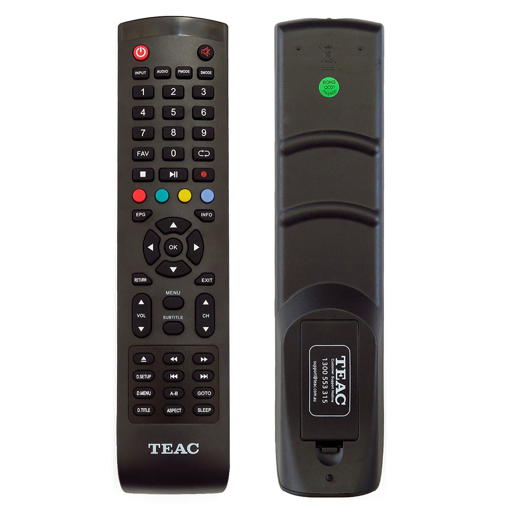 TEAC TV DVD COMBO Original Remote Control TRC1000 240602000542 GD3 A1 A317 A118 SERIES