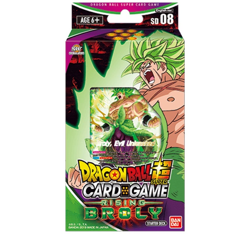 Dragon Ball Super Card Game 08 Rising Broly Starter Deck | Buy Trading Cards - 811039031459