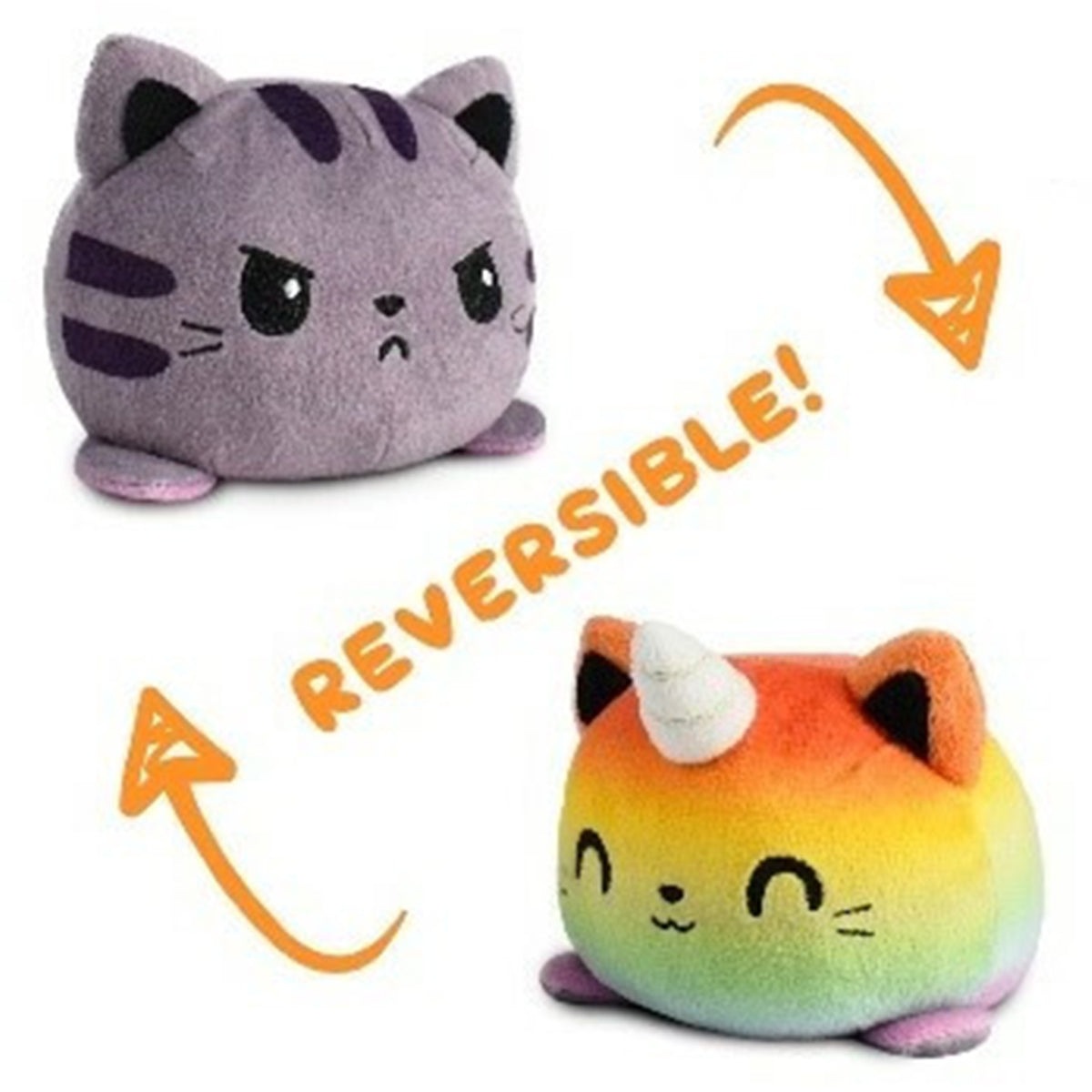 reversible plushies cat