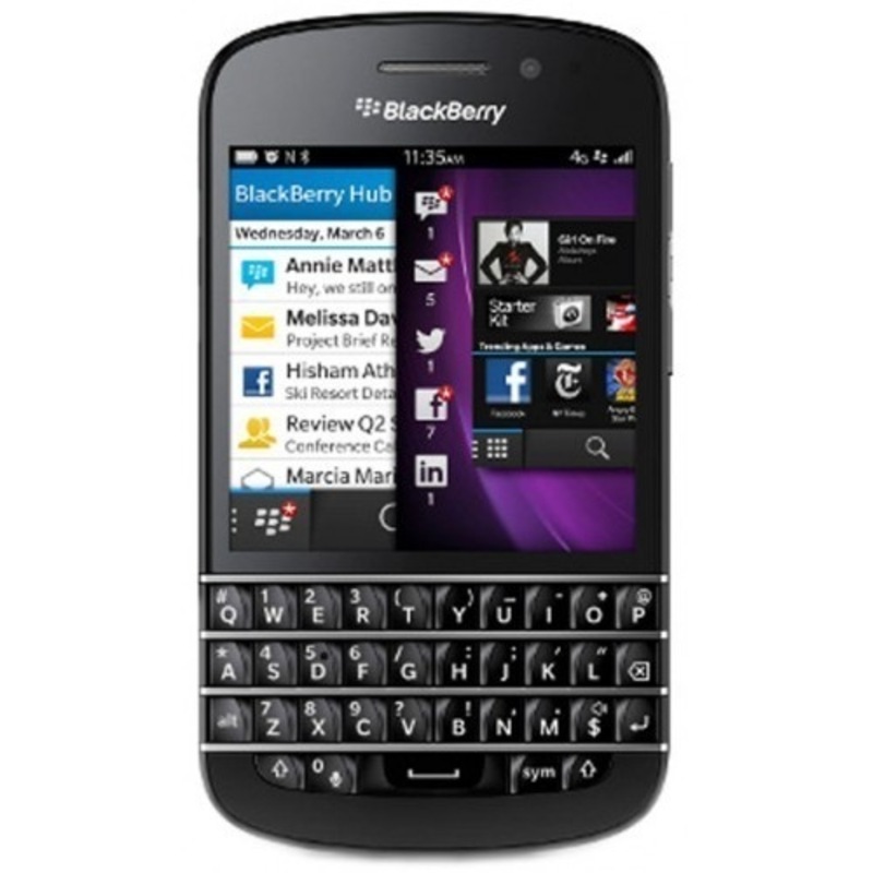 Refurbished Blackberry Q10 Phone Unlocked in Black Buy Phones 206793