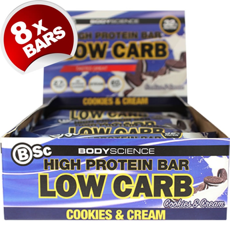 Buy High Protein Low Carb Bar 60g by Body Science BSc MyDeal