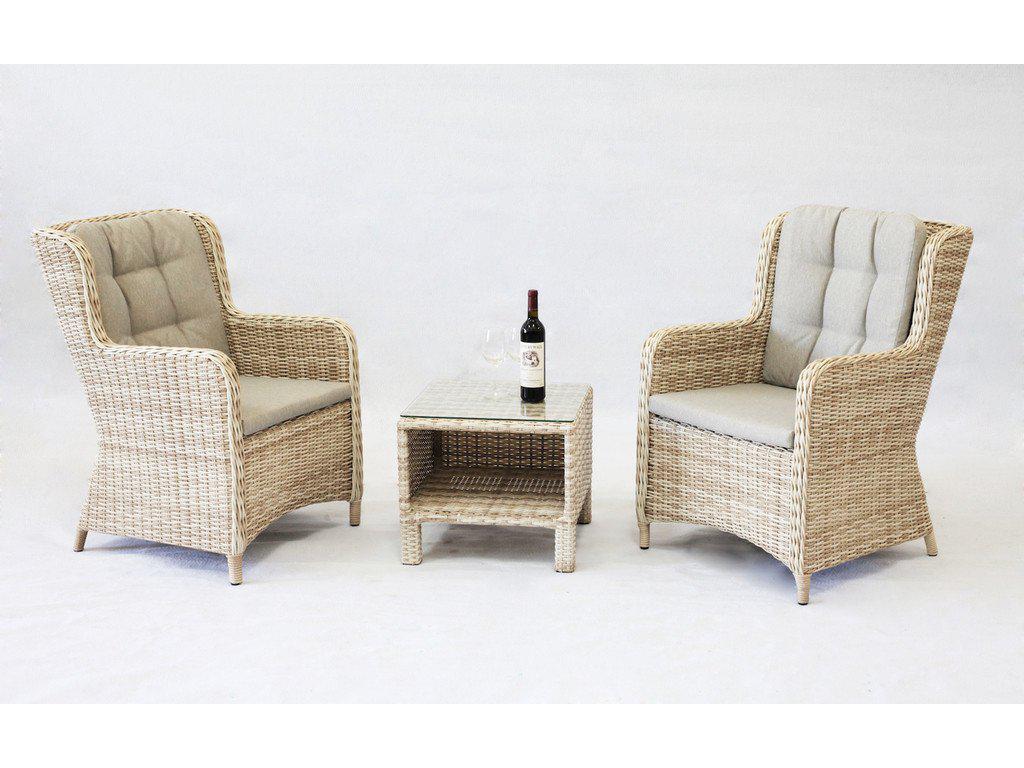 Venice 3 Piece Wicker Outdoor Balcony Setting Buy 2 Seat Lounge Sets 208169