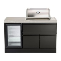 CROSSRAY 2-Burner BBQ Mini Outdoor Kitchen