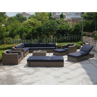 FurnitureOkay Dubai 11-Piece Wicker Outdoor Modular Lounge Setting