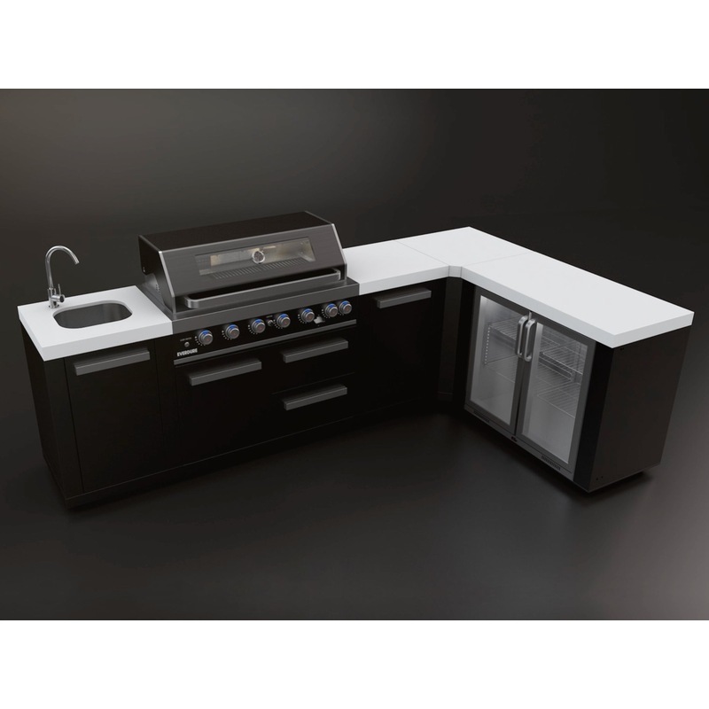 Buy Everdure Neo Black 6Burner BBQ Outdoor Kitchen MyDeal