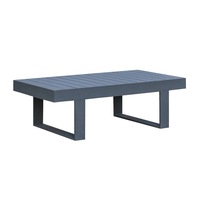 FurnitureOkay Manly Aluminium Outdoor Coffee Table - Charcoal