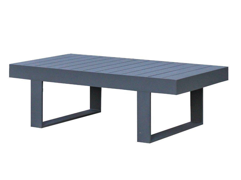 FurnitureOkay Manly Aluminium Outdoor Coffee Table — Charcoal