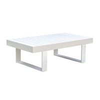 FurnitureOkay Manly Aluminium Outdoor Coffee Table - White