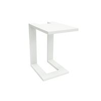 FurnitureOkay Manly Aluminium Outdoor Side Table - White