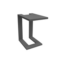 FurnitureOkay Manly Aluminium Outdoor Side Table - Charcoal