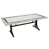FurnitureOkay Stone Outdoor Dining Table (210x100cm)