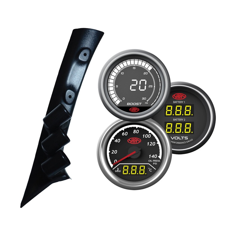 Buy 3 Gauge Pillar Pod for Hilux KUN 200515 Diesel Boost Oil Water