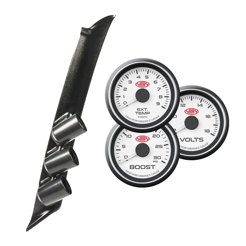 Buy 3 Gauge Pillar Pod for Navara D22 19972014 w/ Ext Temp Boost Volt