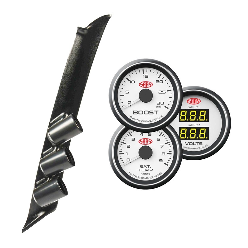 Buy 3 Gauge Pillar Pod for Nissan Navara D22 199714 Boost Ext Dual