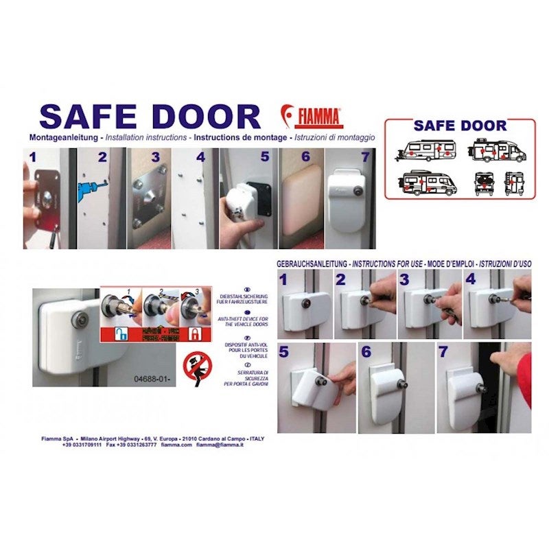Fiamma 04688‐01 Safe Door Serrature 