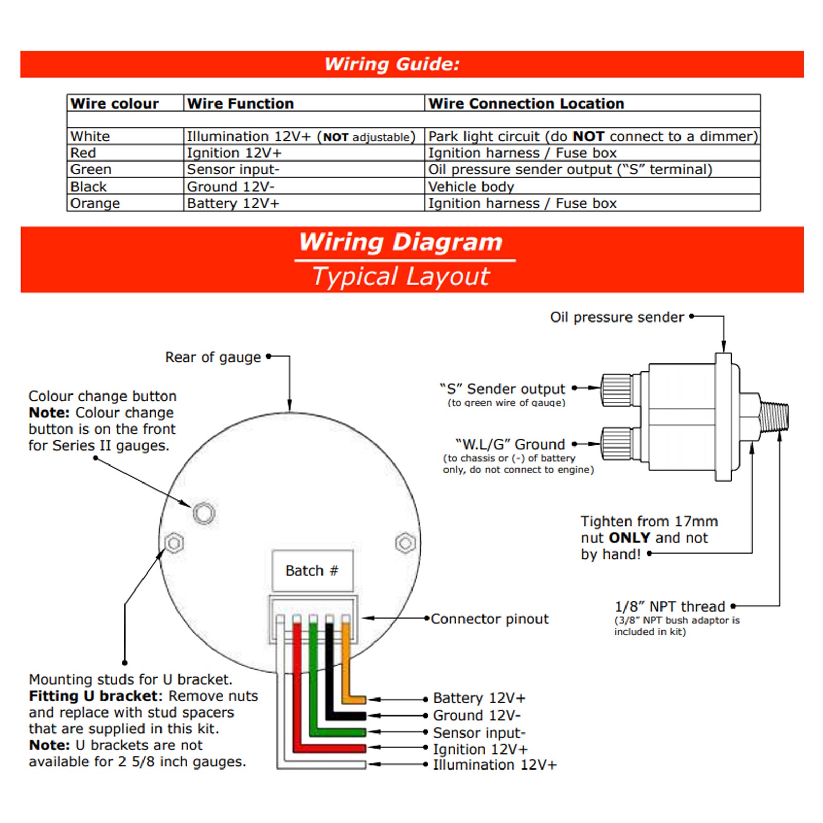 oil pressure sensor vz commodore