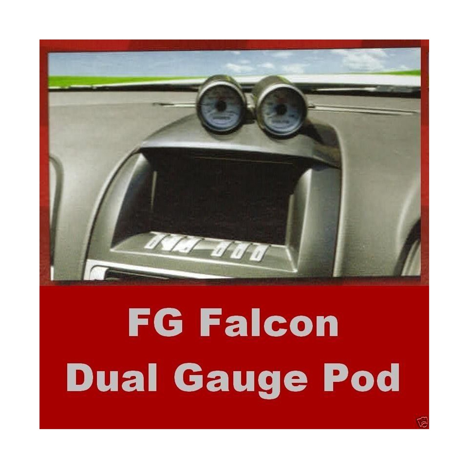 FG Falcon 52mm Dual Gauge Pod Cup Holder XR6 XR8 XR6T Ford suits SAAS