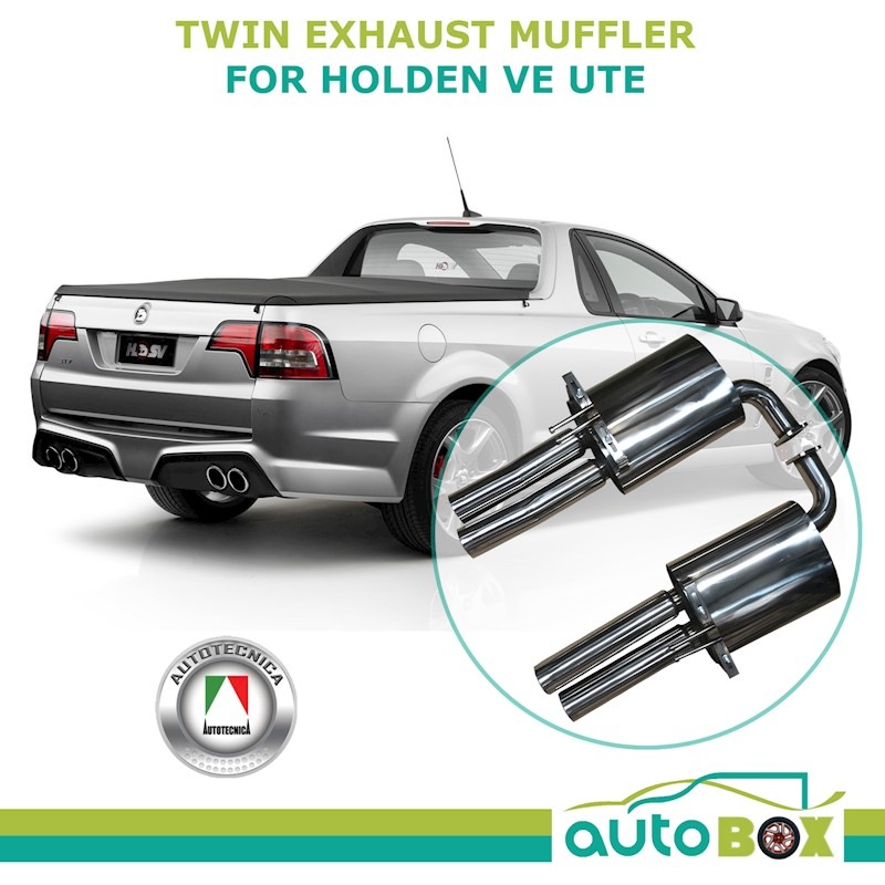 Buy HOLDEN VE COMMODORE UTE TWIN 3 INCH BACK EXHAUST MUFFLER TIPS HSV SS SSV SV6 R8 MyDeal