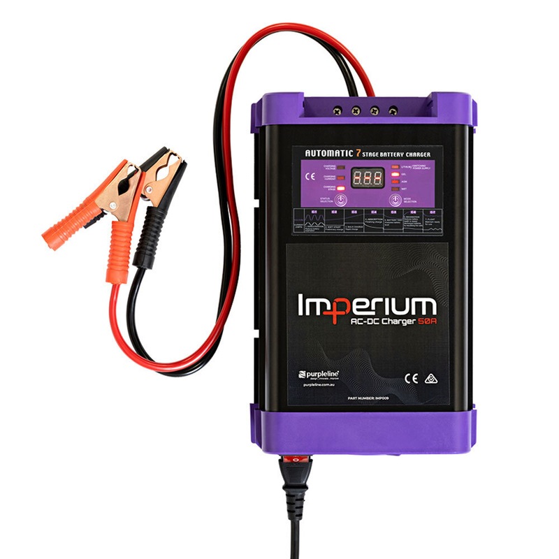 Buy Imperium 50A ACDC 7 Stage Battery Charger Caravan Motorhome 4WD Camper MyDeal