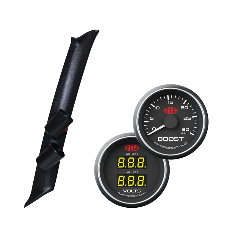 Buy Pillar Pod w/ Black Diesel Boost & Dual Volts Suits Nissan Navara