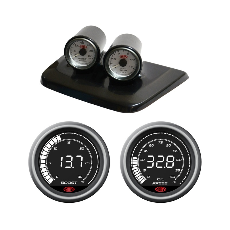 Buy SAAS Dash Gauge Pod w/ Digital Boost Oil Pressure Suits Nissan Patrol 19972004 GU MyDeal