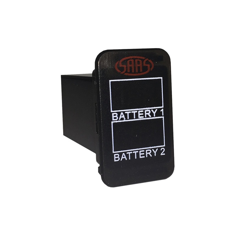 Buy SAAS Dual Battery Volts Switch Gauge Digital Gauge Suits Nissan GU
