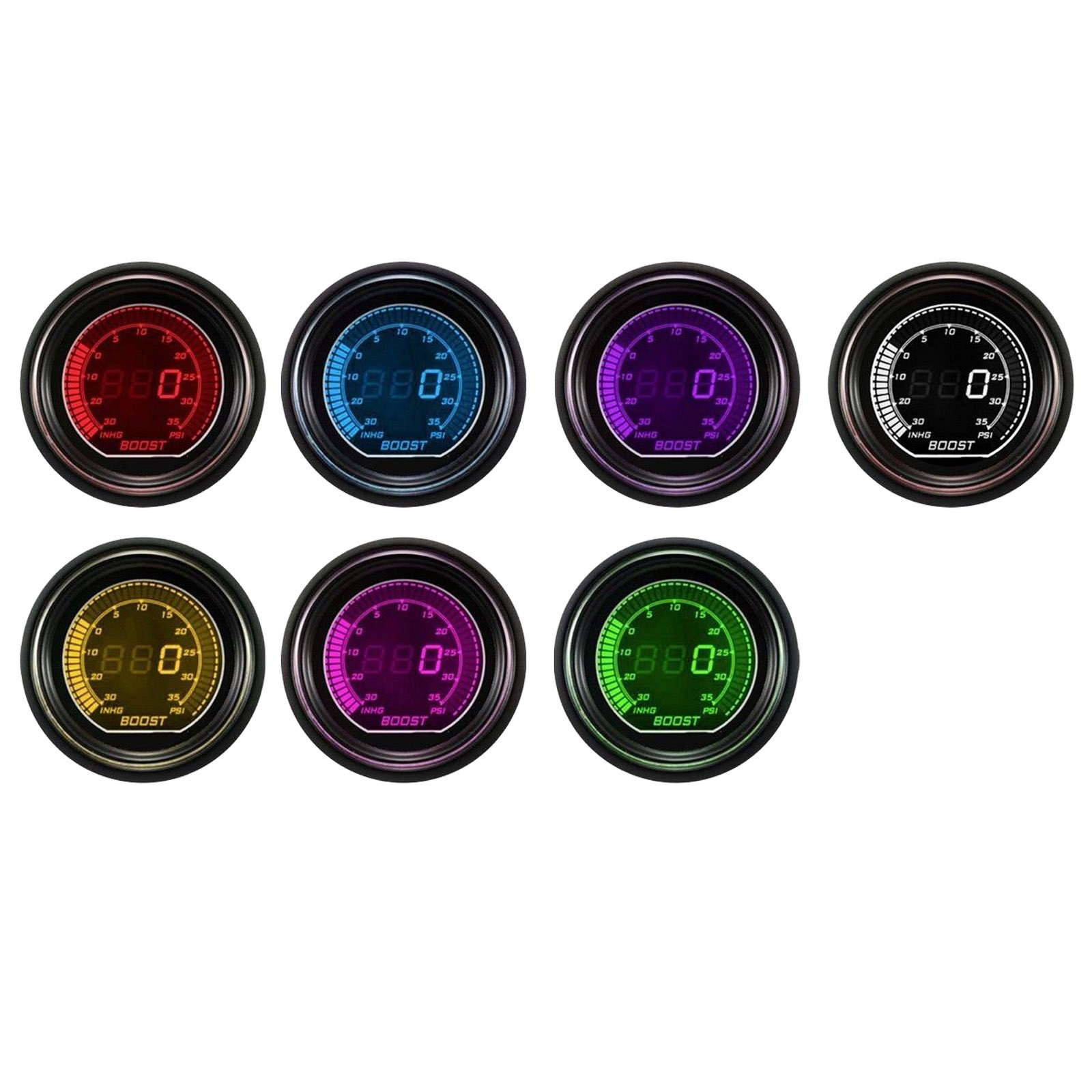 VY VZ Commodore Gauge Pod Holder + LCD Volts + Oil Presuure Gauge SV6