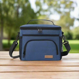 Danoz Fashion - Blue Insulated Lunch Bag Cooler Tote - 9L Leakproof Thermal Lunch Box with Shoulder Strap & Pockets for Work, Picnic, Travel