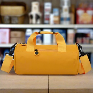 Danoz Fashion - Waterproof Oxford Cylindrical Travel Bag - Large Capacity Handbag with Shoulder Strap(Orange)