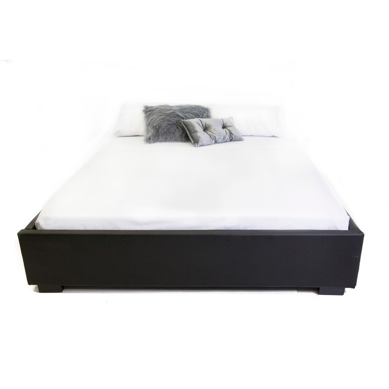 Classic Queen Size Faux Leather Bed Base Black Buy Queen Size Bed