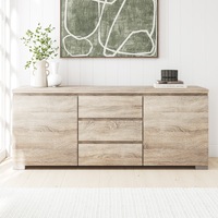 Elara 2 Door & 3 Drawers Buffet in Light Sonoma Oak