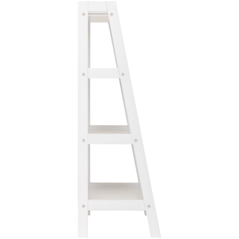Buy Maine 4 Tier MDF Ladder Display Shelves in White MyDeal
