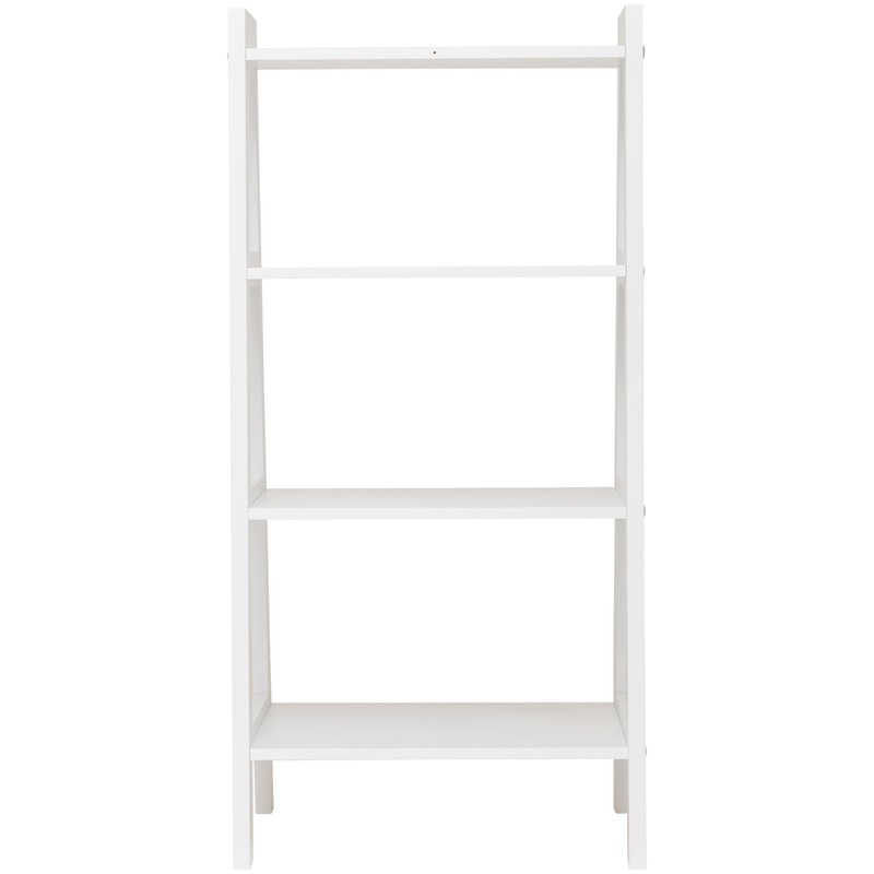 Buy Maine 4 Tier MDF Ladder Display Shelves in White MyDeal