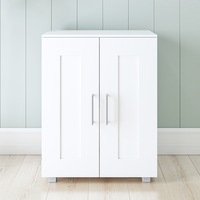 Montreal Double Door Cupboard w/ 3 Shelves in White