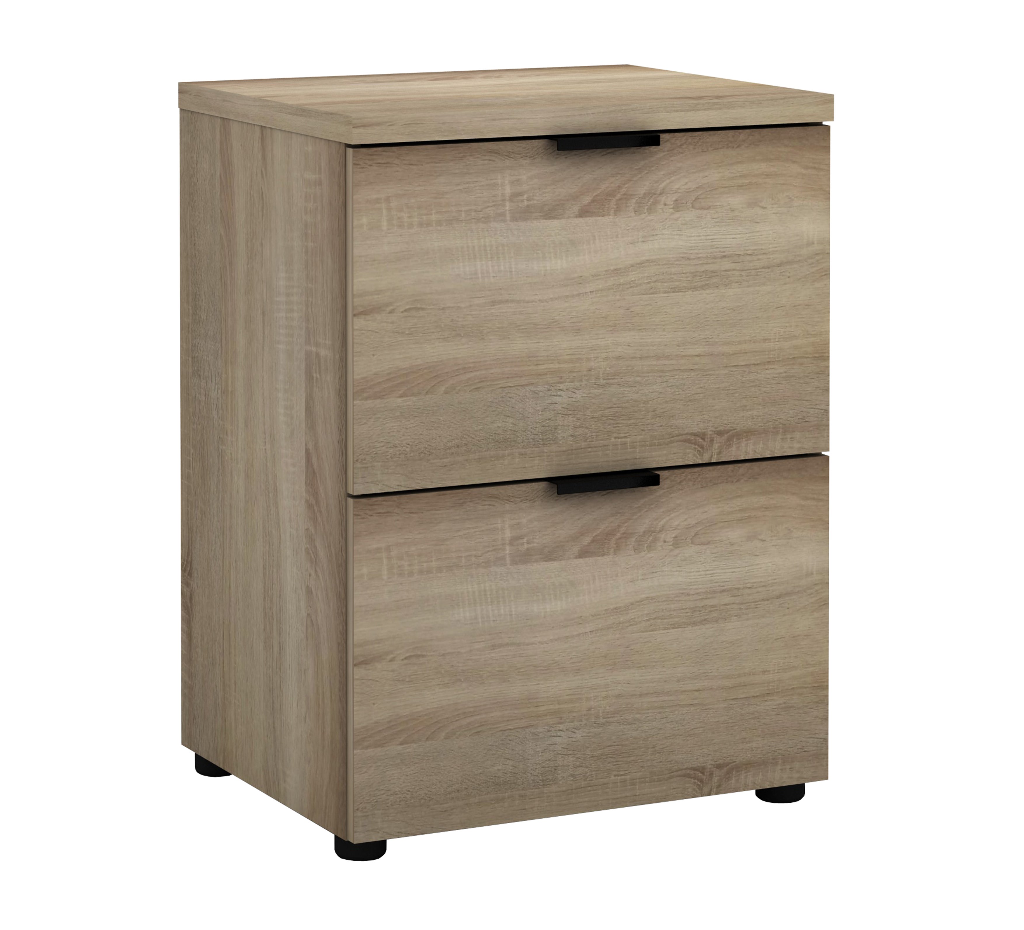 Rico 2 Drawer Filing Cabinet - Light Sonoma Oak