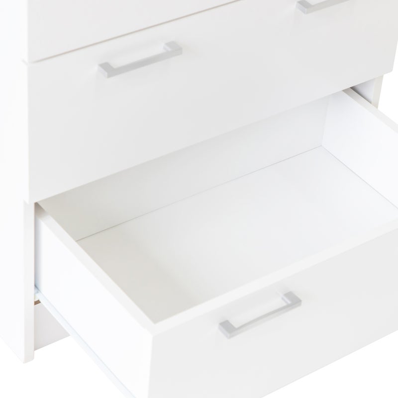 Buy Tribecca Chest of 5 Drawers Tallboy Cabinet - White - MyDeal