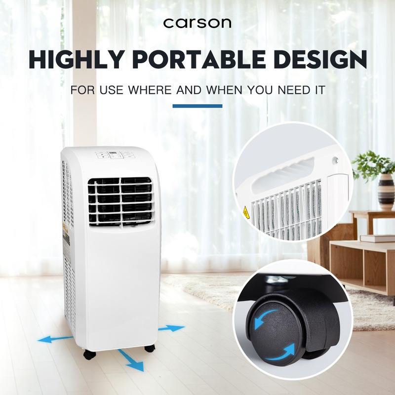 CARSON 4-in-1 Portable Air Conditioner Dehumidifier Fan Cooler Aircon ...