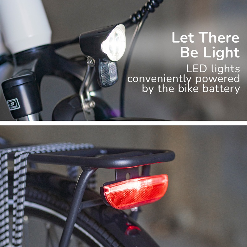 Buy 2023 VALK Metro MT 5 + Electric Hybrid Bike, MidDrive, Mixte Frame