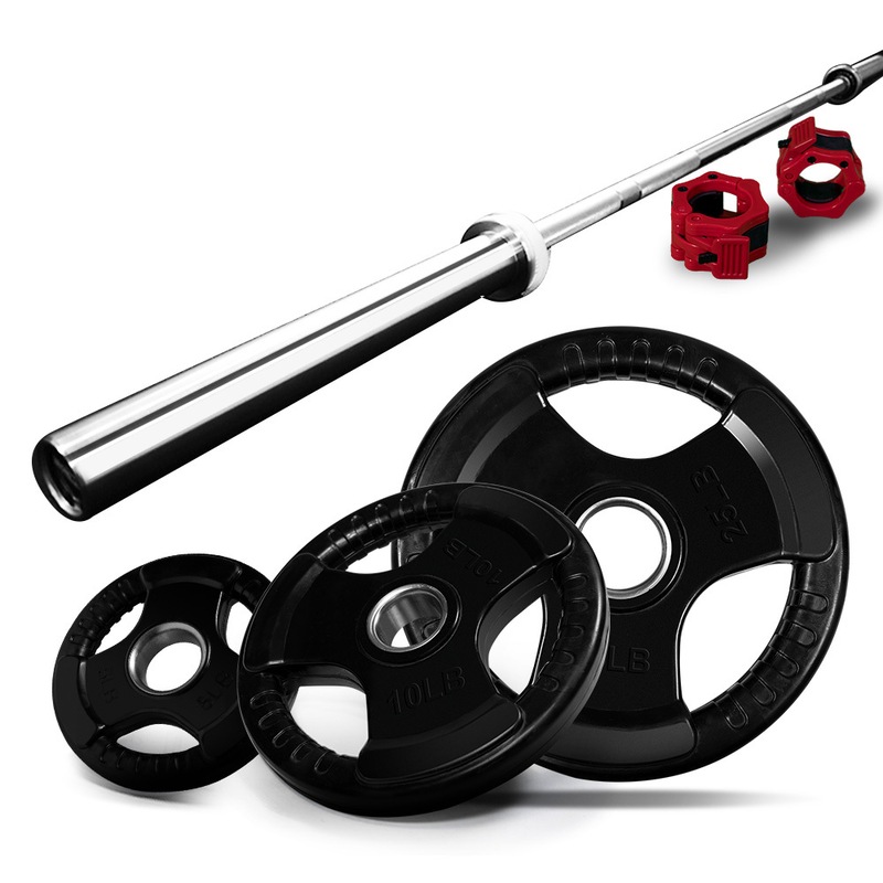 2 x 45lb Olympic Weight Plates Weights Plate Set Pair Fitness Home Gym