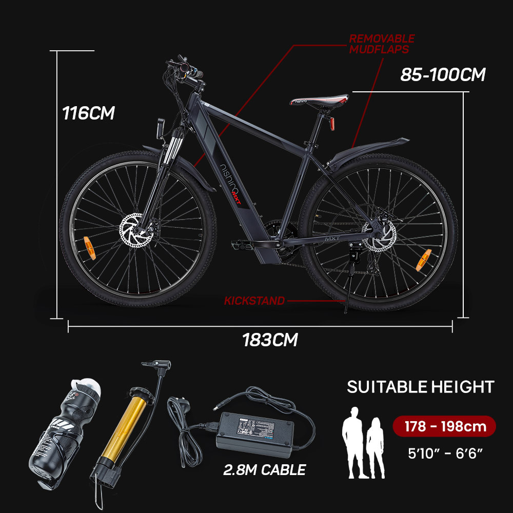 Nishiro Mxt Nishiro 36v Electric Bike Mountain E-Bike InSPORTline