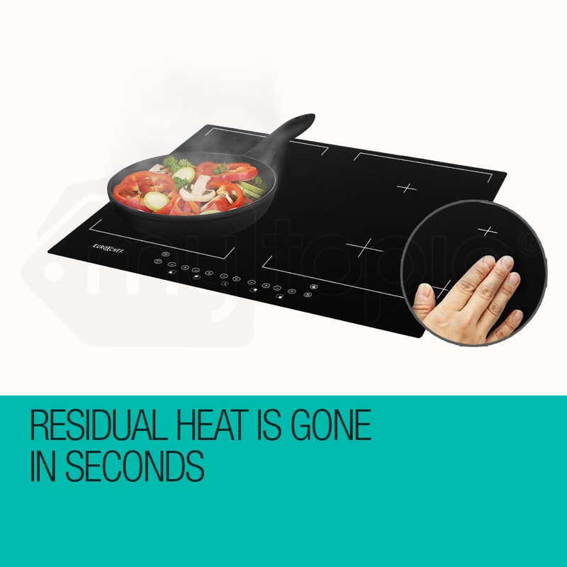 EuroChef Electric Induction Cooktop 7000W 4 Zone Kitchen Cook Top Burner Buy Induction