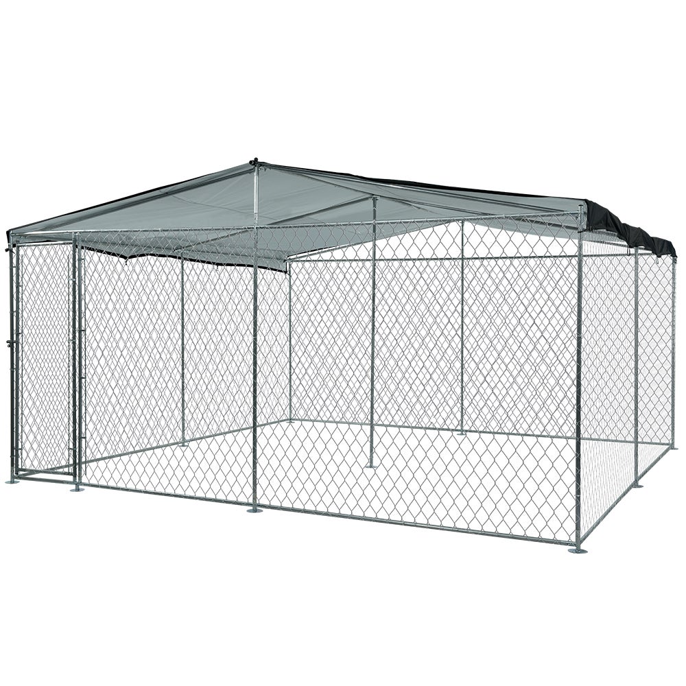 4x4m Pet Kennel Enclosure Outdoor Large Chain Dog Cat Cage Cover Shade Fence Playpen